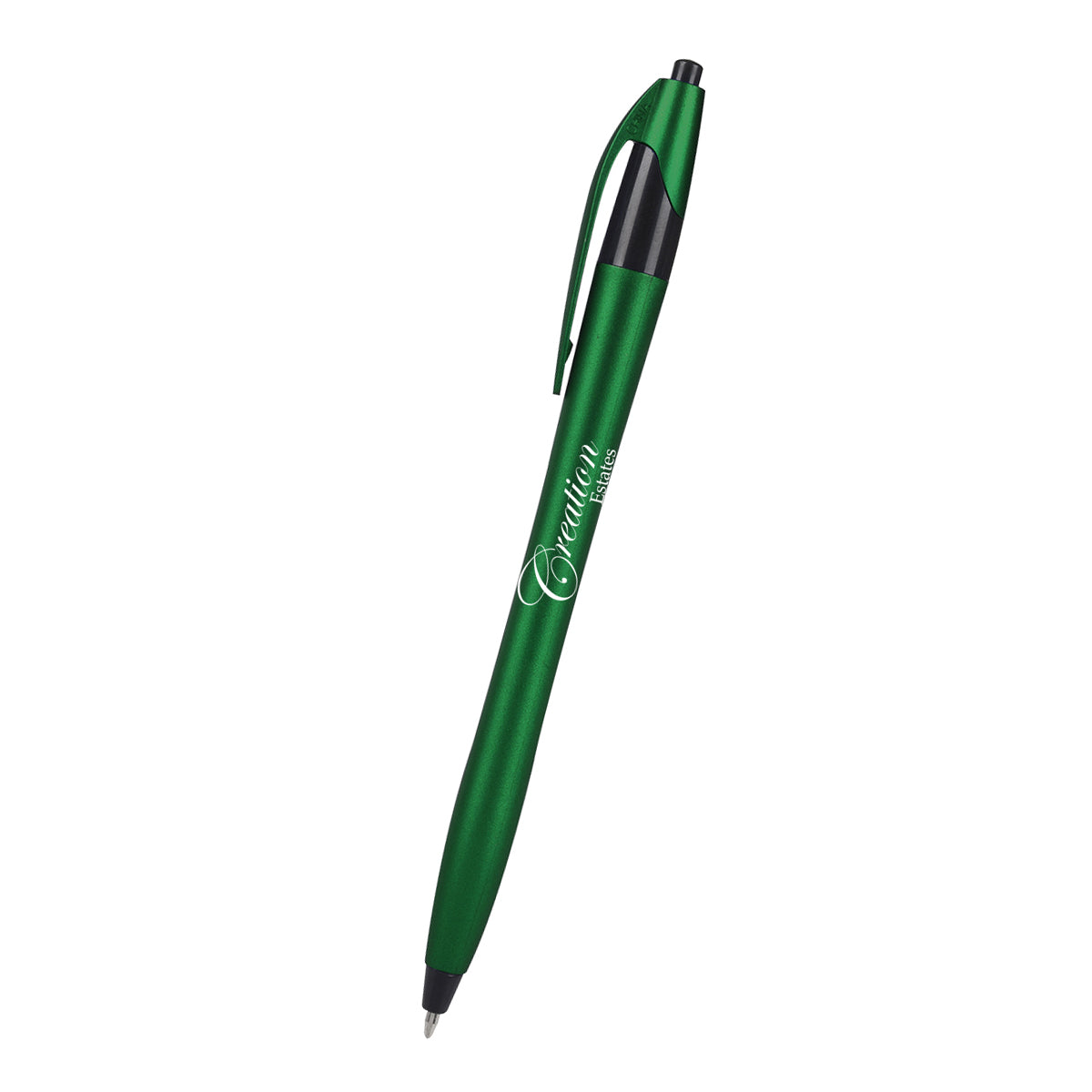 Dart Pen in Metallic - Black - Silk Screen