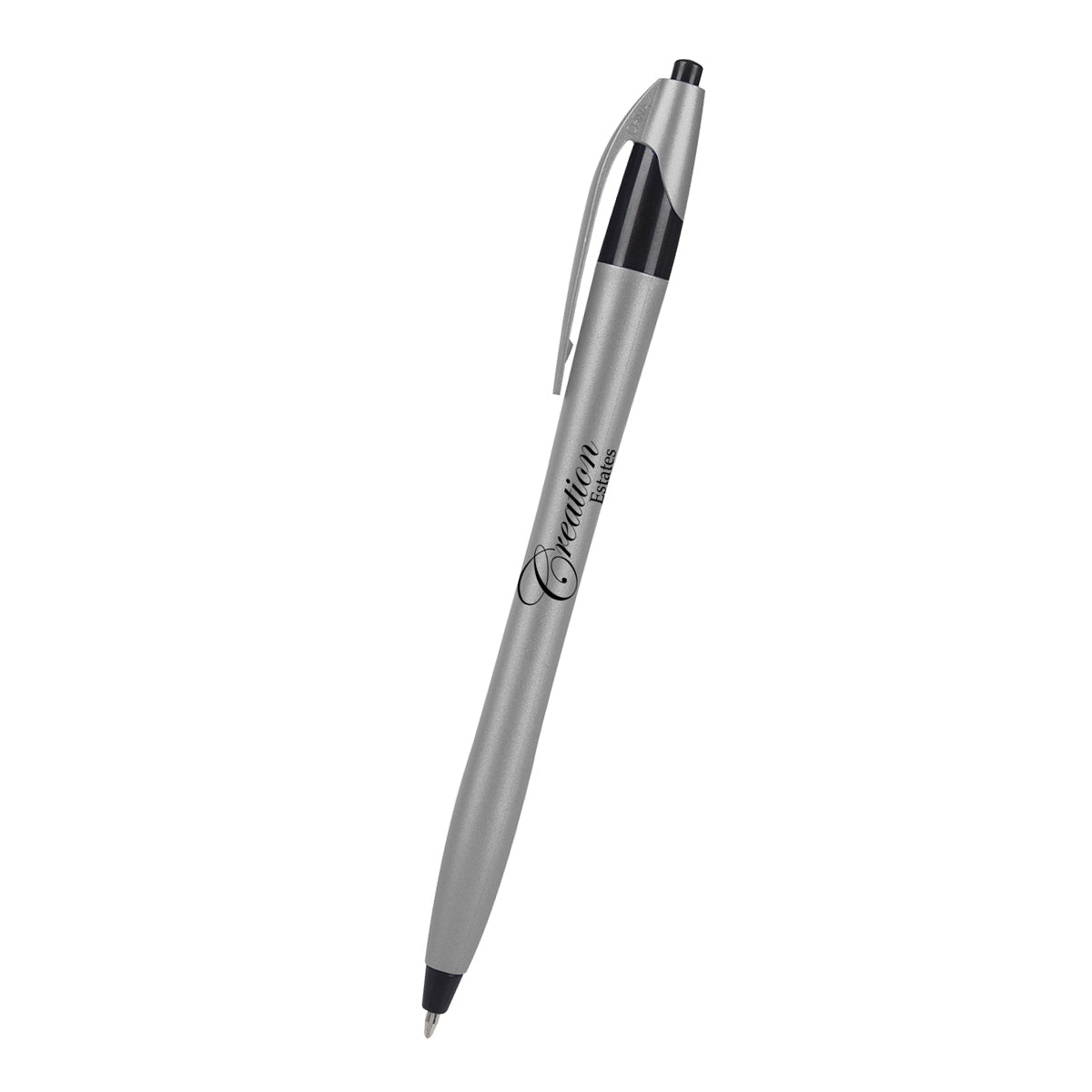 Dart Pen in Metallic - Black - Silk Screen