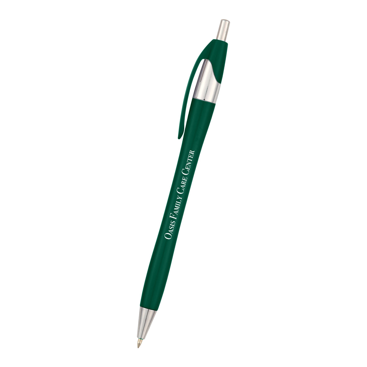 Dart Pen, Tri-Chrome - Green - Silk Screen