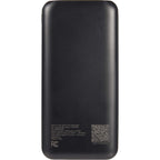 Dart Pro Fast Charging Power Bank, 10,000 mAh 15W Full Color - Black - Back