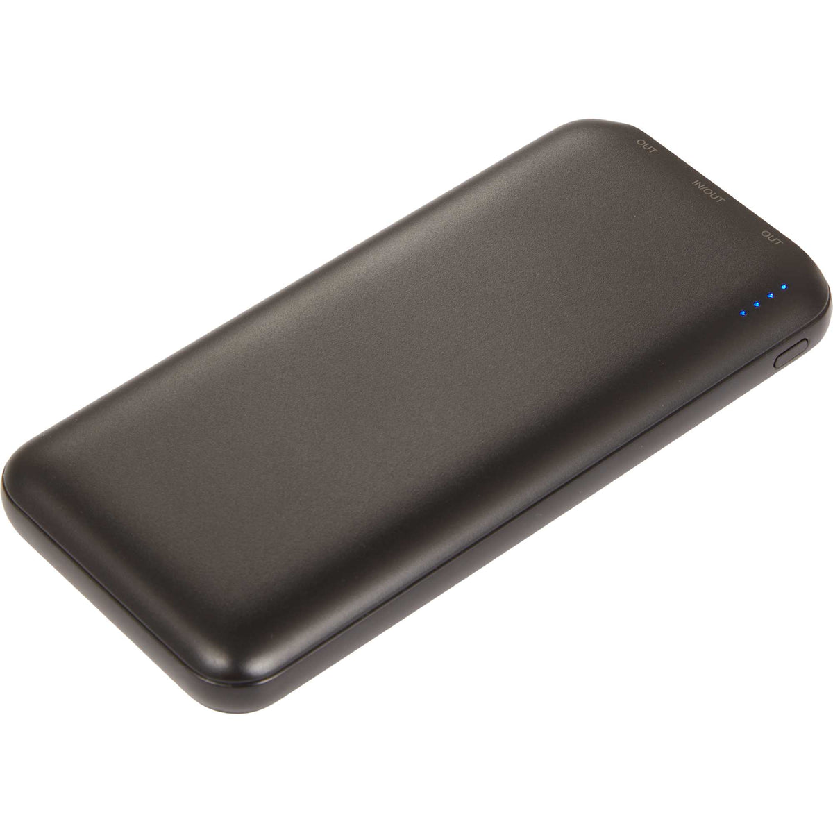 Dart Pro Fast Charging Power Bank, 10,000 mAh 15W Full Color - Black - Left Angle
