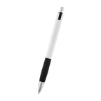 Dash Pen in Recycled ABS - White with Black - Front
