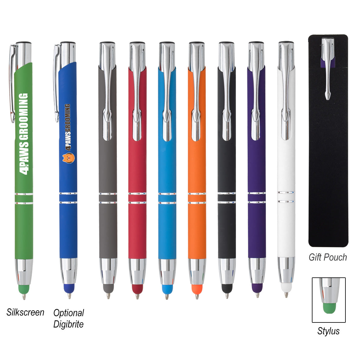 Dash Pen with Stylus Full Color