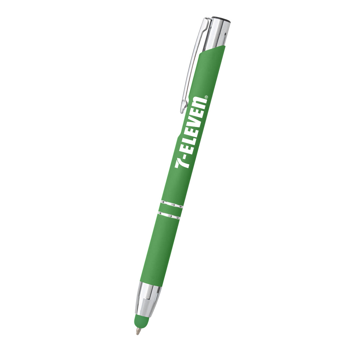 Dash Pen with Stylus Full Color - Green - Silk Screen