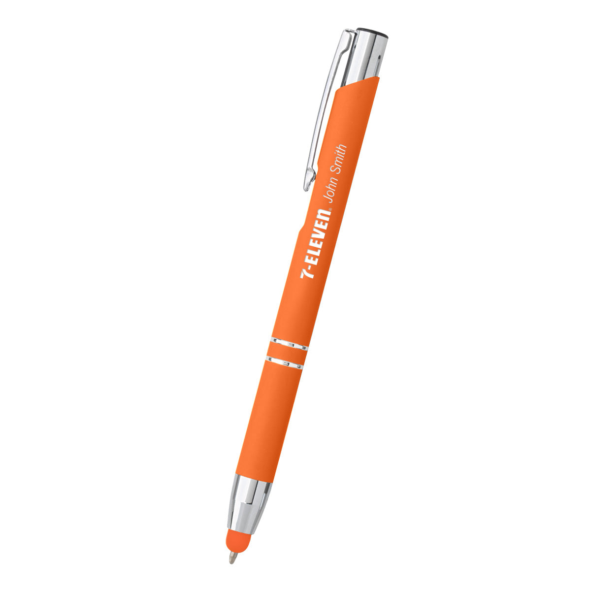 Dash Pen with Stylus Full Color - Orange - Laser Engraving
