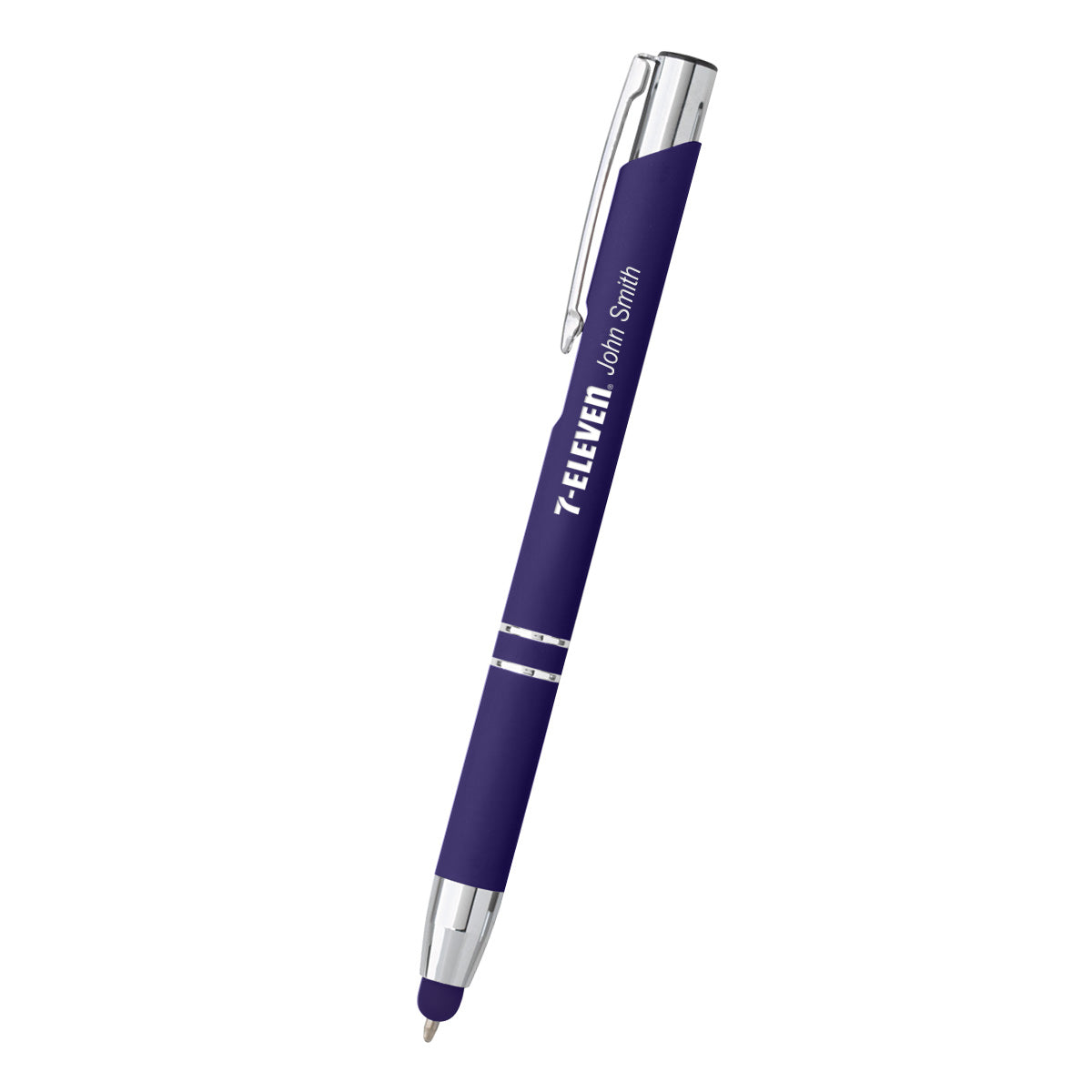 Dash Pen with Stylus Full Color - Purple - Laser Engraving