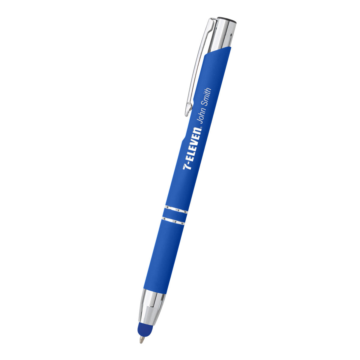 Dash Pen with Stylus Full Color - Royal Blue - Laser Engraving