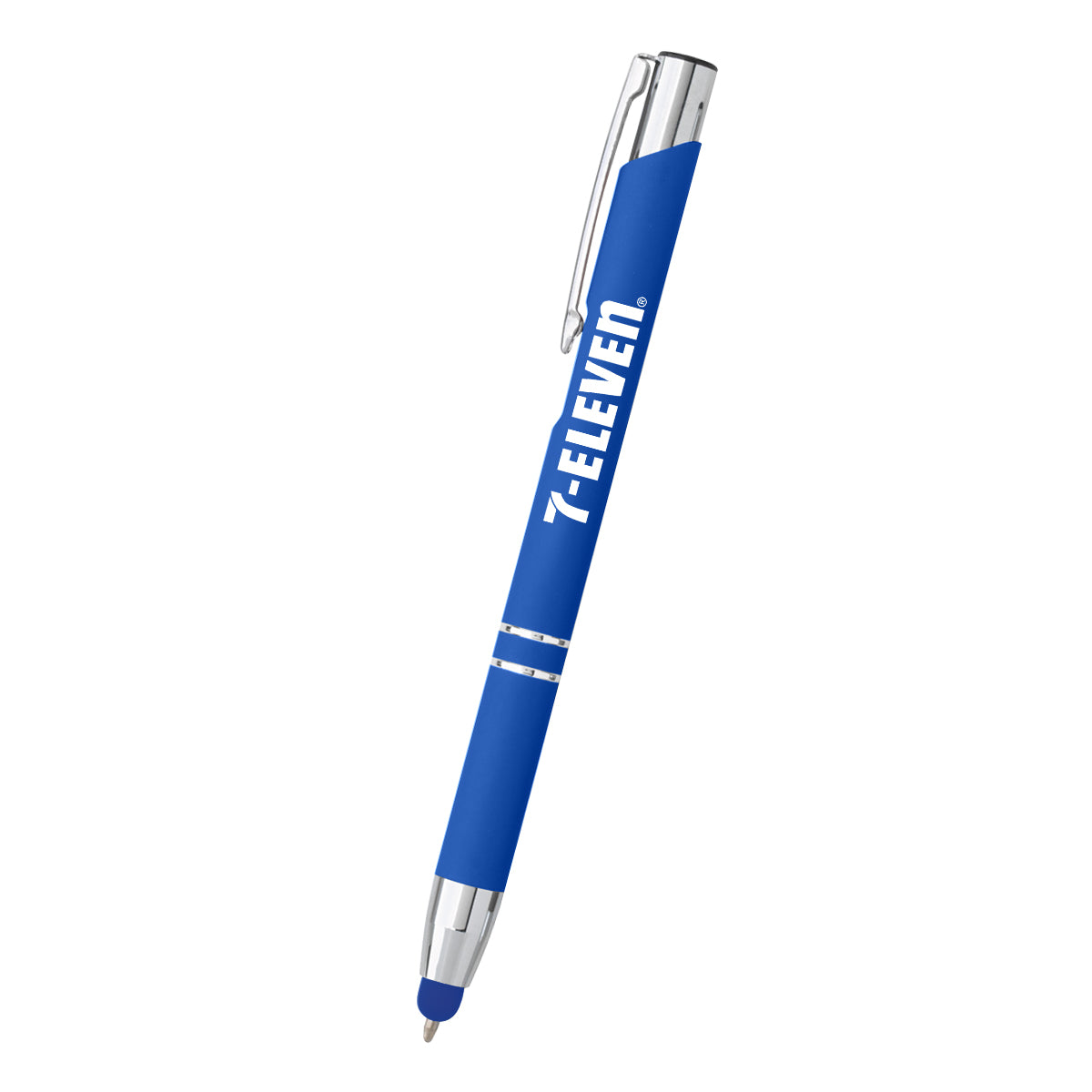 Dash Pen with Stylus Full Color - Royal Blue - Silk Screen