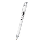 Dash Pen with Stylus Full Color - White - Silk Screen