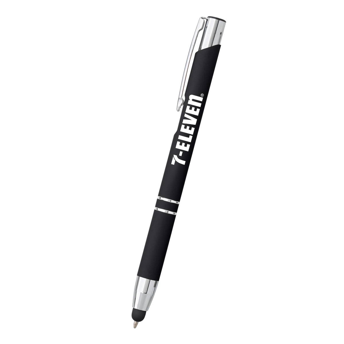 Dash Pen with Stylus Laser Engraving - Black - Silk Screen