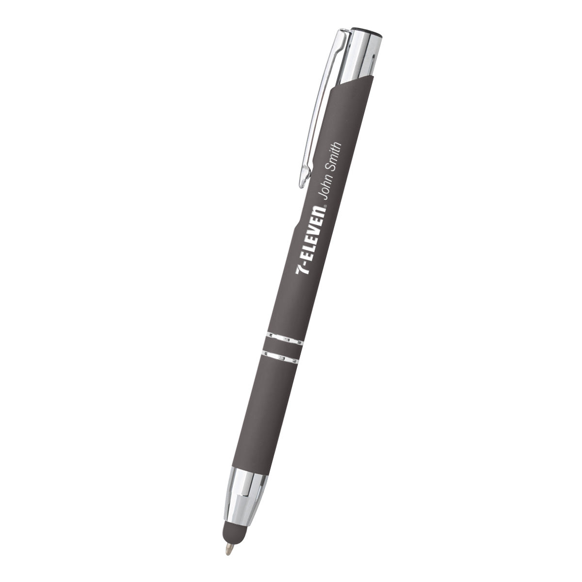Dash Pen with Stylus Laser Engraving - Gray - Laser Engraving