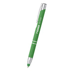 Dash Pen with Stylus Laser Engraving - Green - Laser Engraving