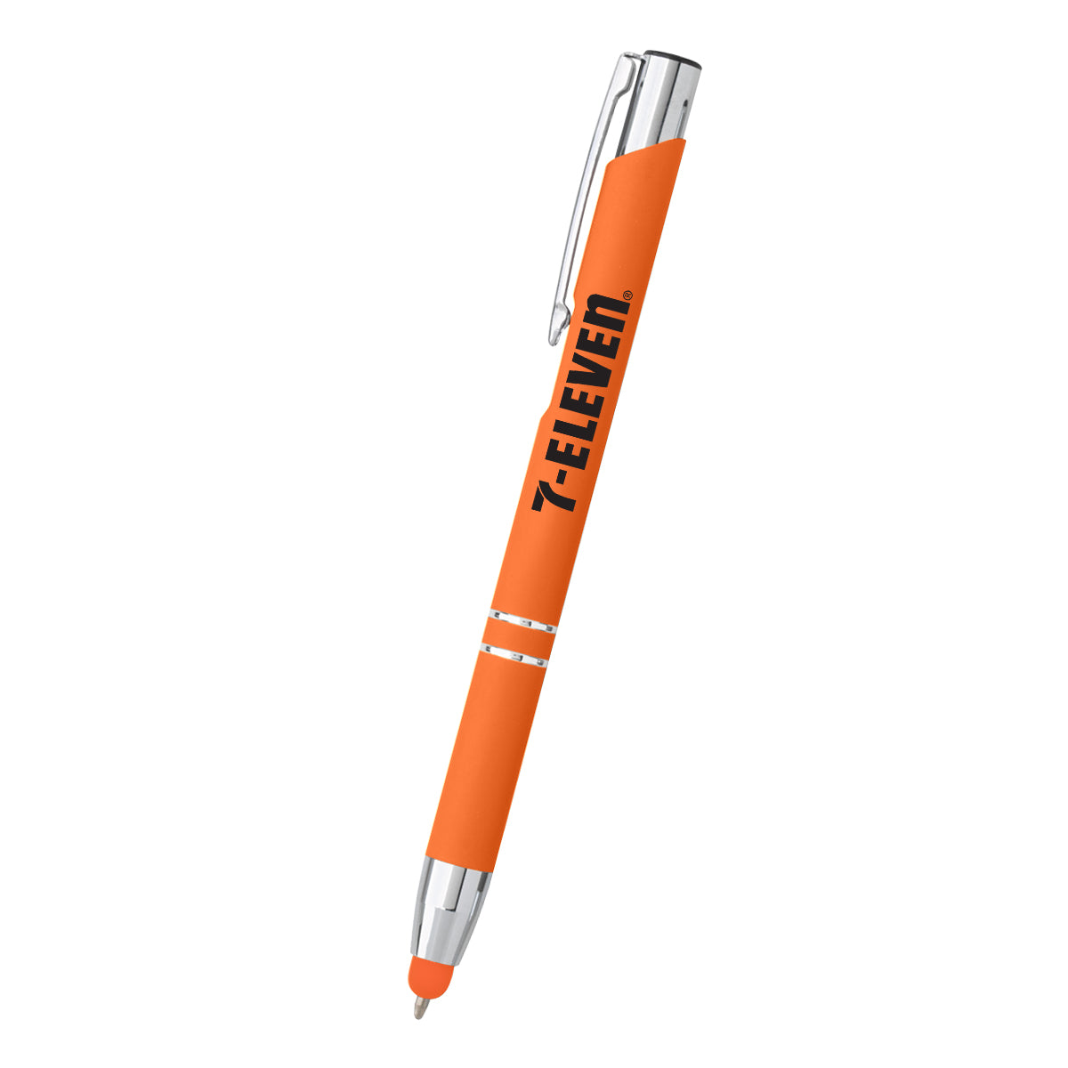 Dash Pen with Stylus Laser Engraving - Orange - Silk Screen