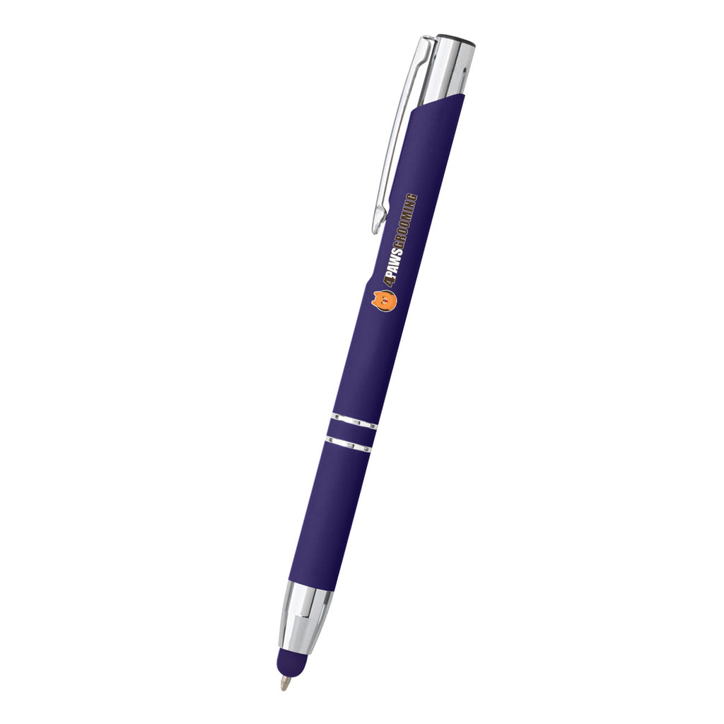 Dash Pen with Stylus Laser Engraving - Purple - Full Color
