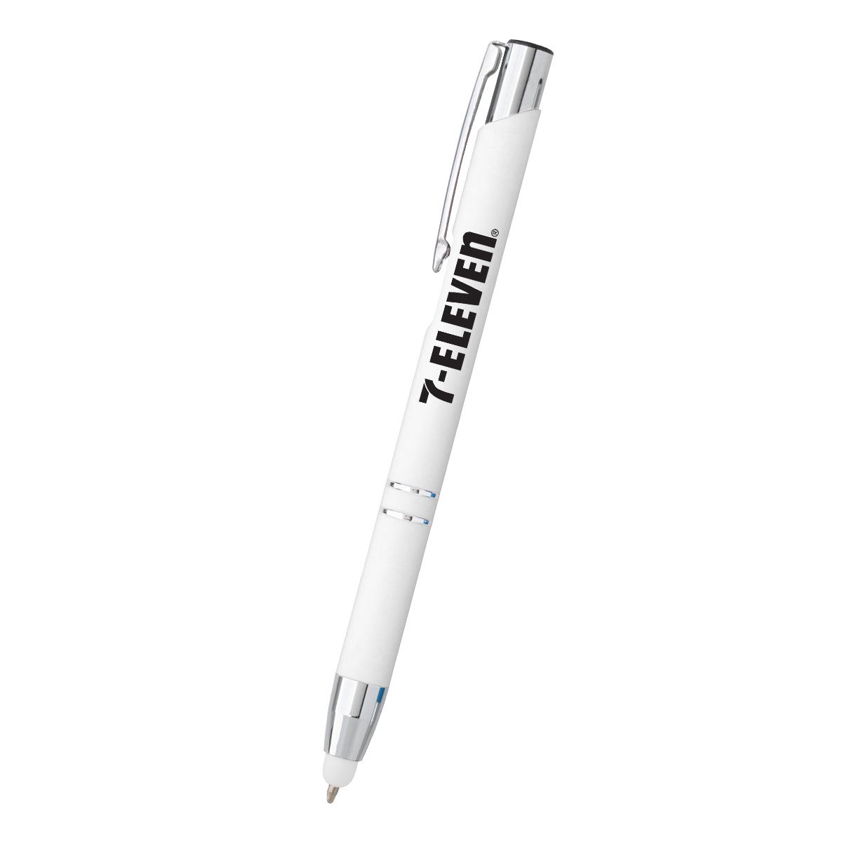 Dash Pen with Stylus Laser Engraving - White - Silk Screen
