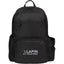 Daybreak Essential Travel Backpack with Tumbler Pocket Embroidery - Black - Front