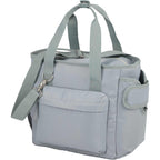 Daybreak Recycled Cooler with Tumbler Pocket, 16 Cans - Gray - Left Angle 2