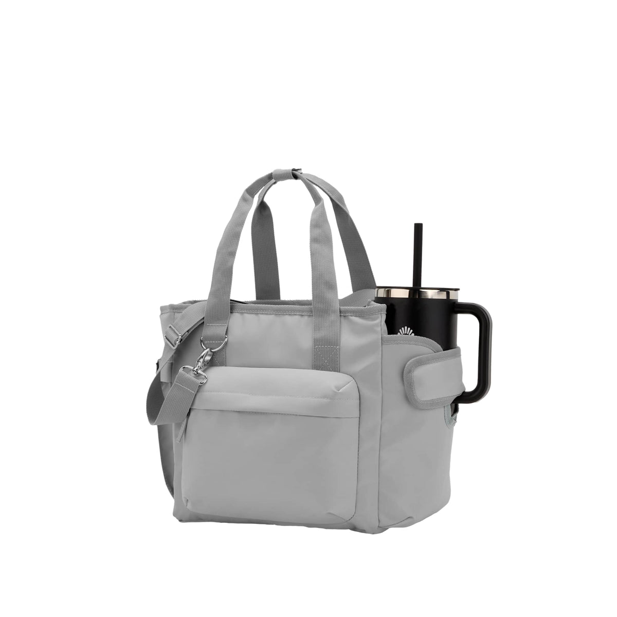 Daybreak Recycled Cooler with Tumbler Pocket, 16 Cans Transfer - Gray - Front Canada