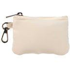 Daybreak Recycled Lanyard with Two Zip Pouches - Natural - Detail