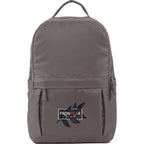 Daybreak Recycled Laptop Backpack, 15 Inch Embroidery - Gray - Front