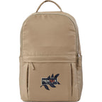 Daybreak Recycled Laptop Backpack, 15 Inch Embroidery - Tan - Front