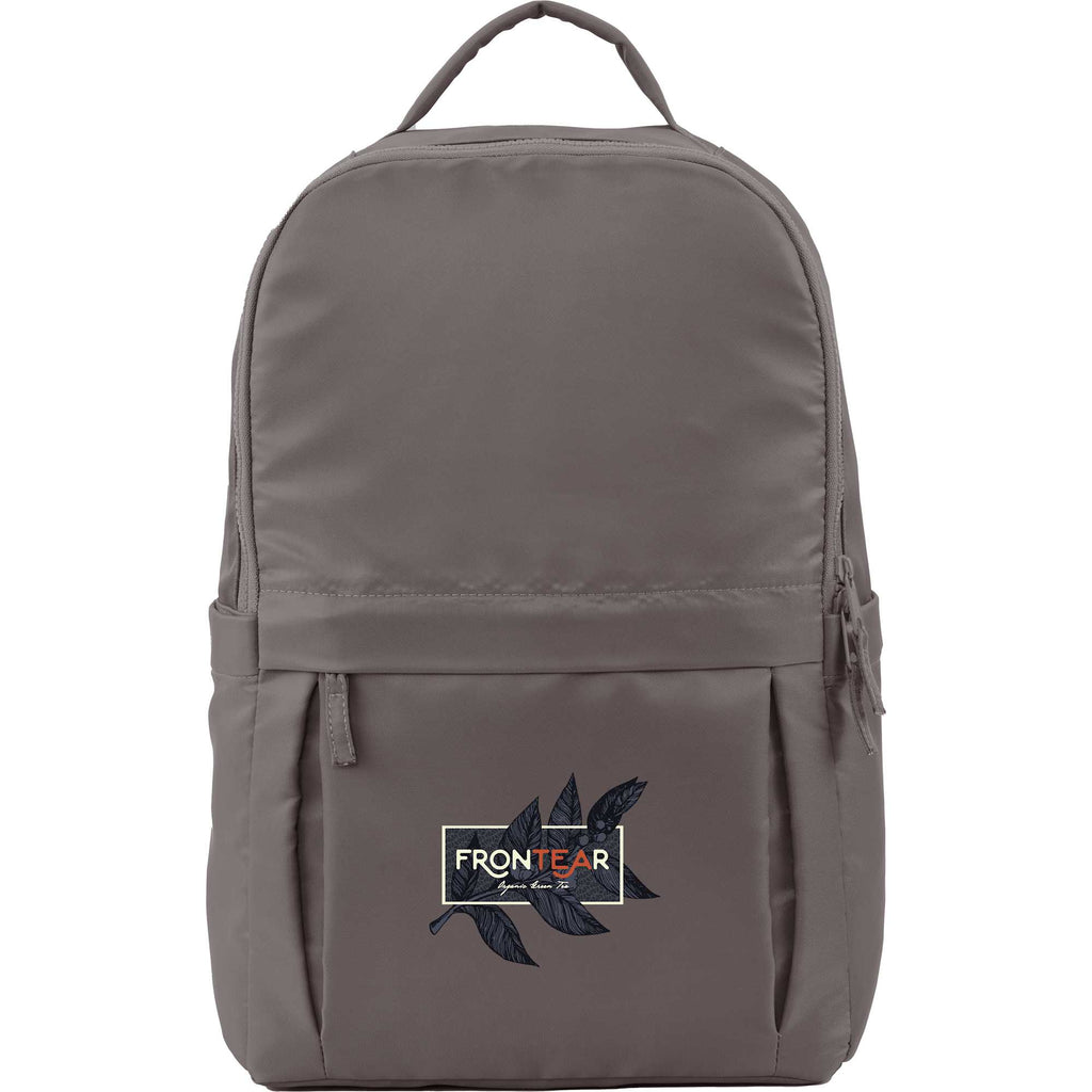 Daybreak Recycled Laptop Backpack, 15 Inch Transfer - Gray - Front