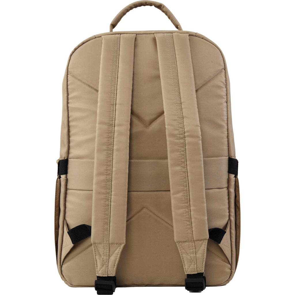 Daybreak Recycled Laptop Backpack, 15 Inch Transfer - Tan - Back