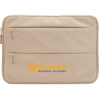 Daybreak Recycled Laptop Sleeve, 15 Inch Transfer - Tan - Front