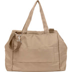 Daybreak Travel Duffel Bag with Trolley Sleeve Embroidery - Tan - Back
