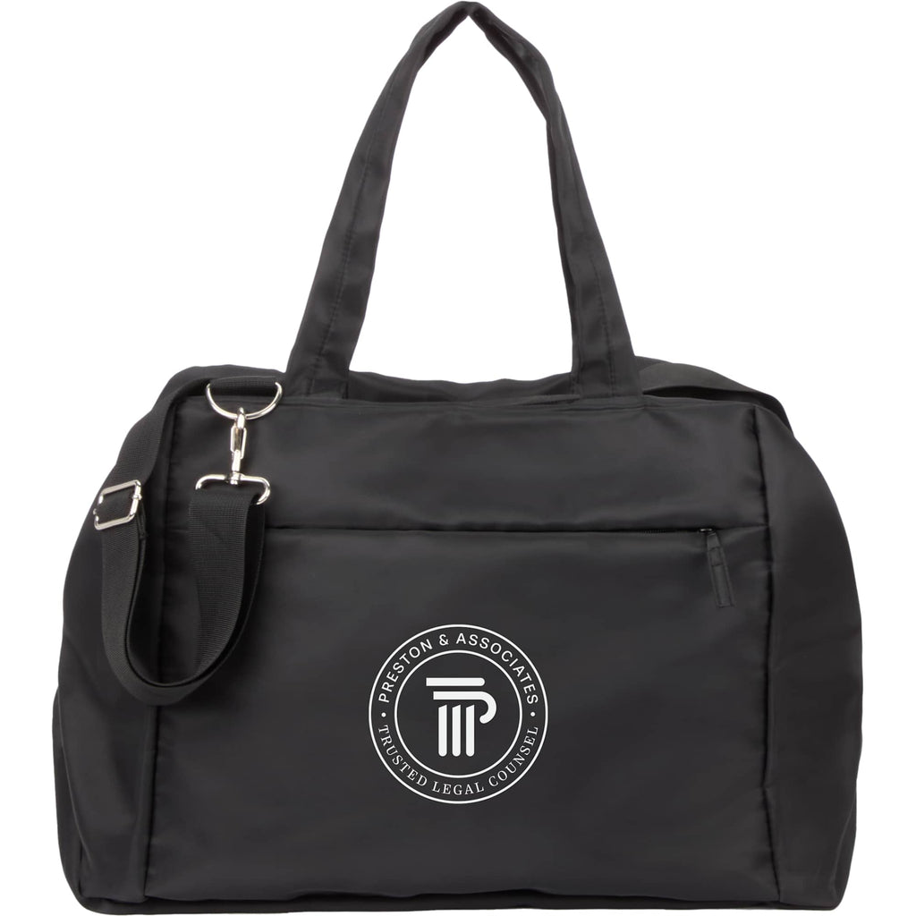 Daybreak Travel Duffel Bag with Trolley Sleeve Transfer - Black - Front