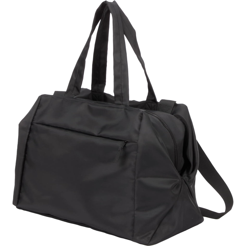 Daybreak Travel Duffel Bag with Trolley Sleeve Transfer - Black - Left Angle
