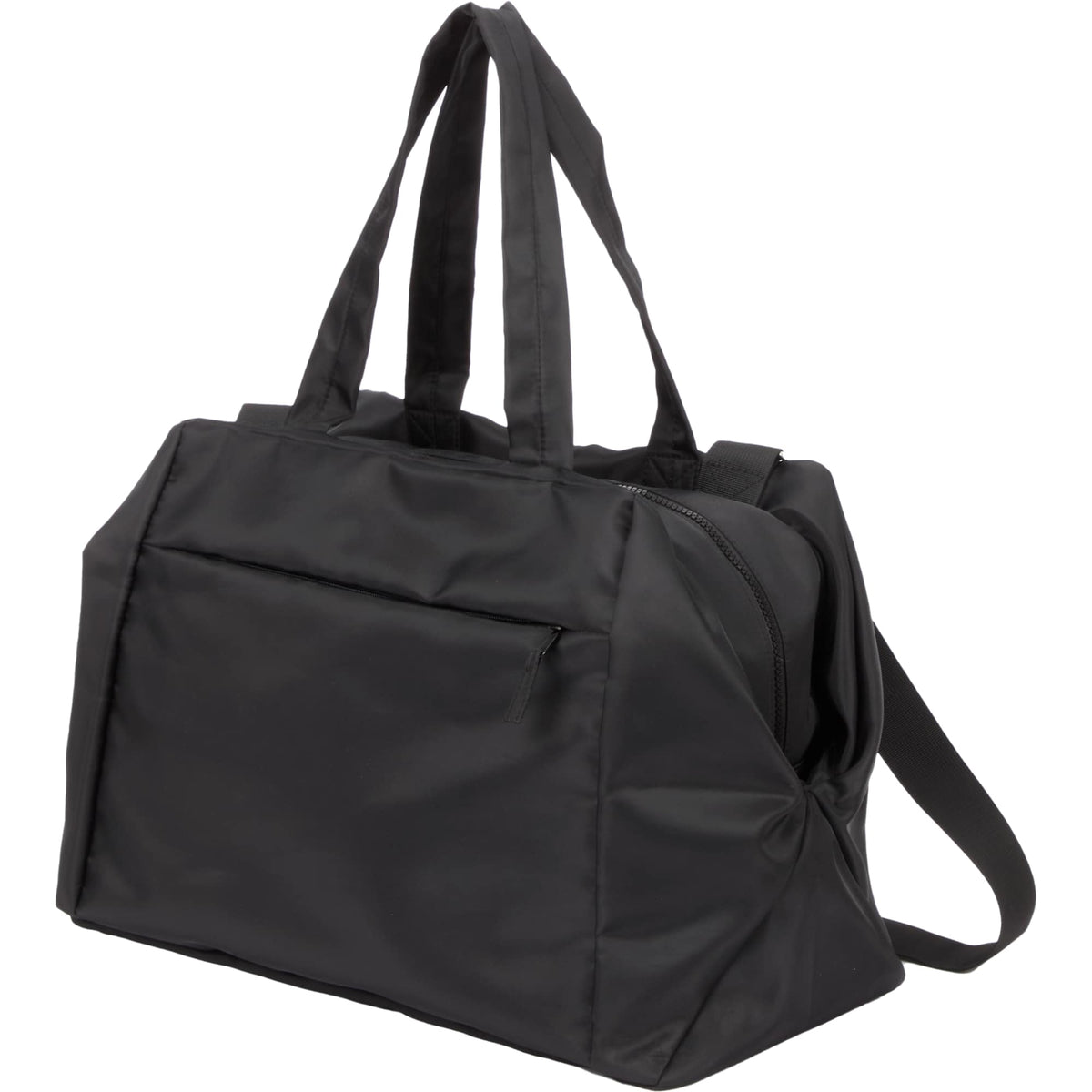 Daybreak Travel Duffel Bag with Trolley Sleeve Transfer - Black - Left Angle