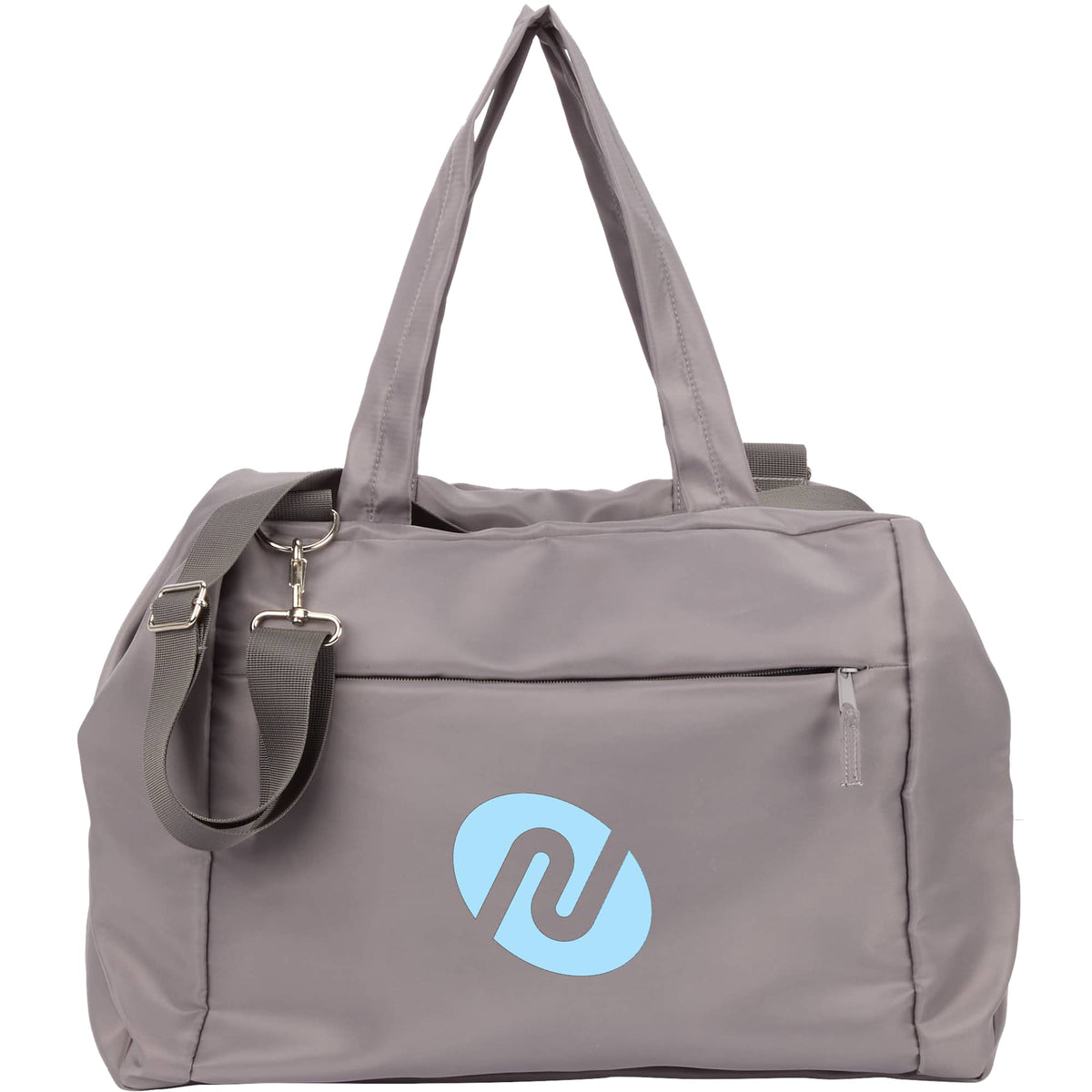 Daybreak Travel Duffel Bag with Trolley Sleeve Transfer - Gray - Front