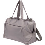 Daybreak Travel Duffel Bag with Trolley Sleeve Transfer - Gray - Left Angle
