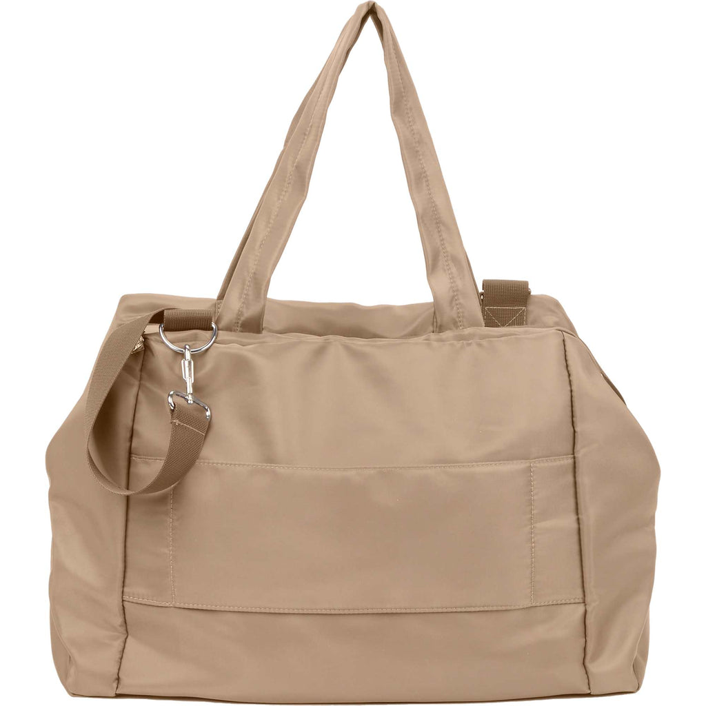 Daybreak Travel Duffel Bag with Trolley Sleeve Transfer - Tan - Back