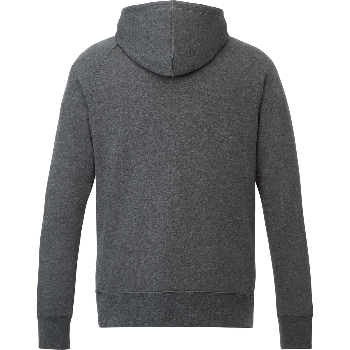 Dayton Classic Fleece Hoodie, Unisex Embroidery - Heather Dark Charcoal - Back