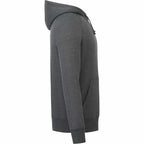 Dayton Classic Fleece Hoodie, Unisex Embroidery - Heather Dark Charcoal - Right Side