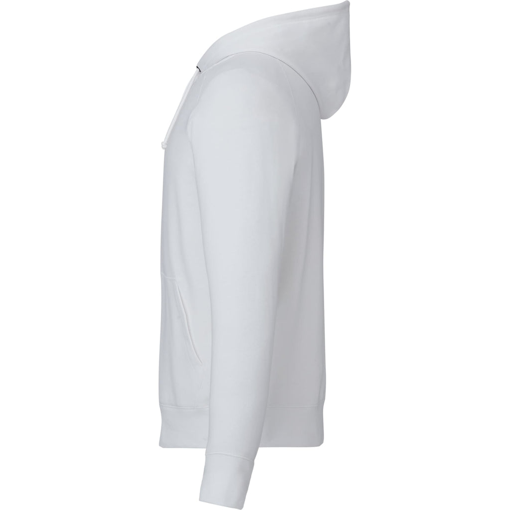 Dayton Classic Fleece Hoodie, Unisex Embroidery - White - Left Side