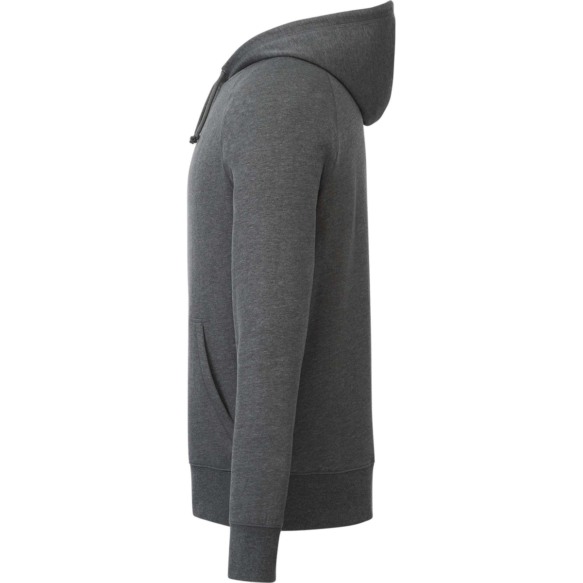 Dayton Classic Fleece Hoodie, Unisex Transfer - Heather Dark Charcoal - Left Side