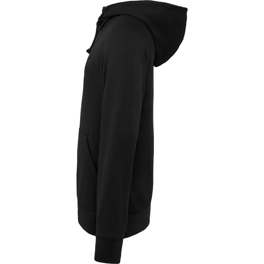 Dayton Crossover Neck Fleece Hoodie for Men Transfer - Black - Left Side