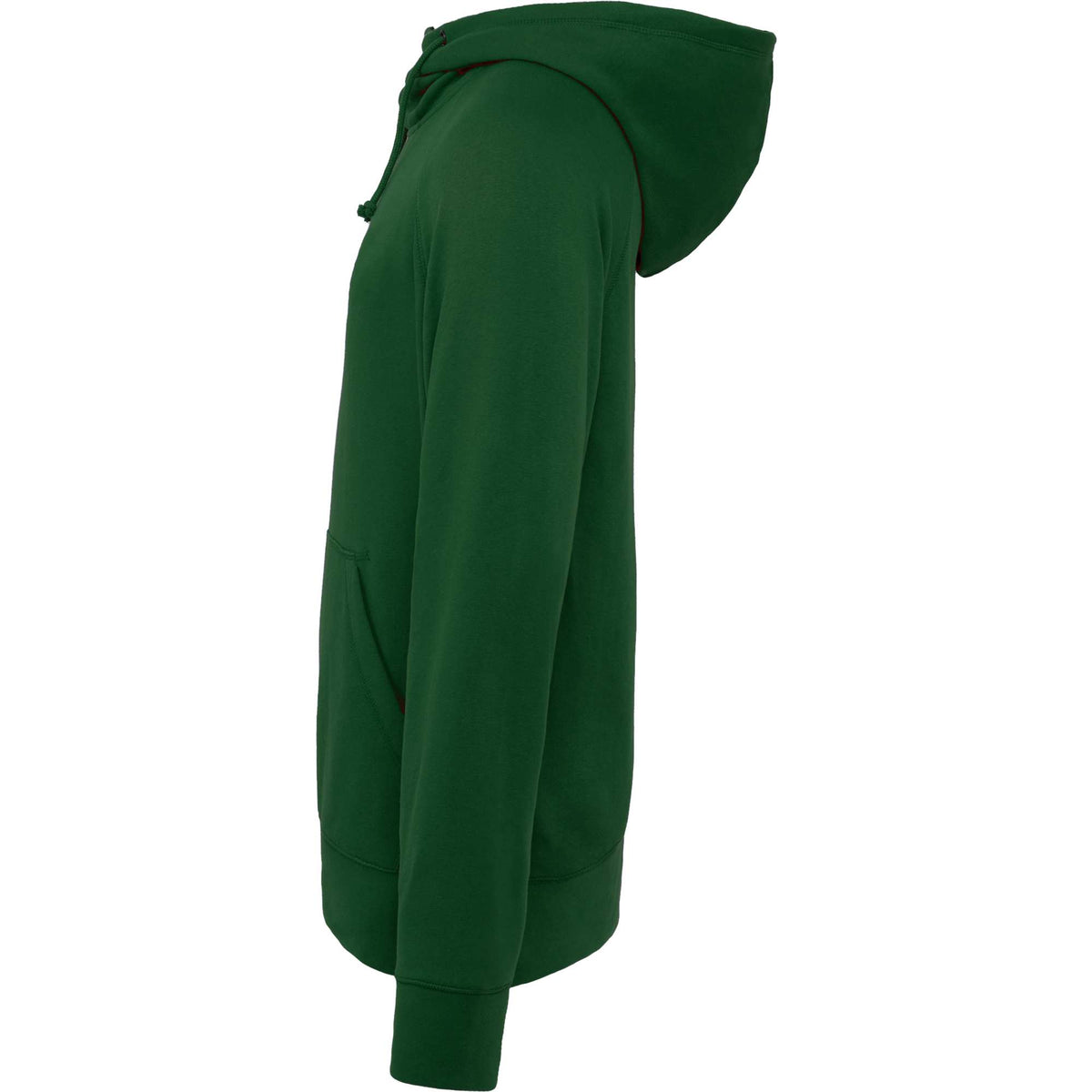 Dayton Crossover Neck Fleece Hoodie for Men Transfer - Forest Green - Left Side