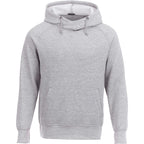 Dayton Crossover Neck Fleece Hoodie for Men Transfer - Heather Grey - Front Flat