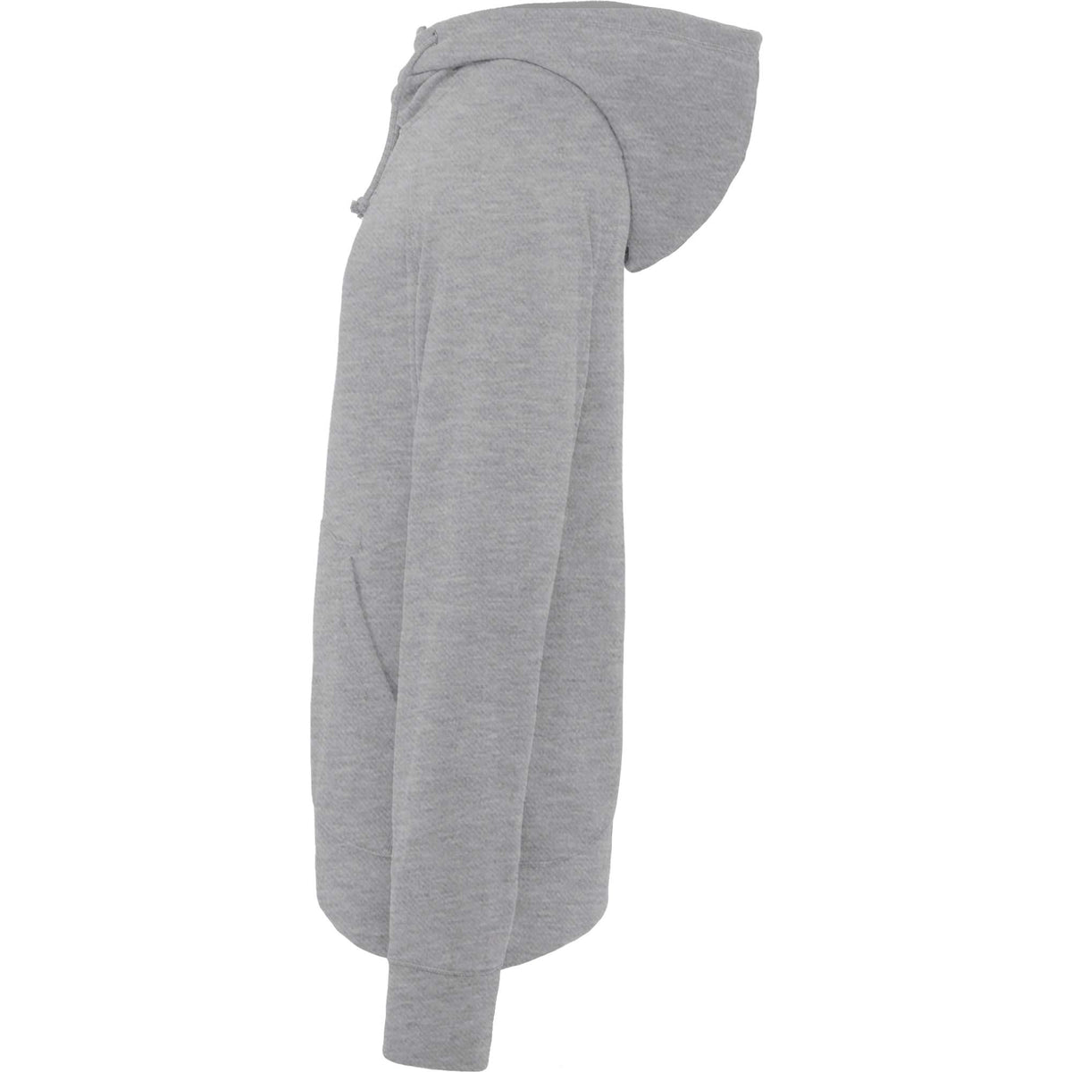 Dayton Crossover Neck Fleece Hoodie for Men Transfer - Heather Grey - Left Side