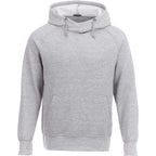 Dayton Crossover Neck Fleece Hoodie for Men Transfer - Heather Grey Secondary - Flat
