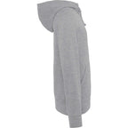 Dayton Crossover Neck Fleece Hoodie for Men Transfer - Heather Grey Secondary - Right Side
