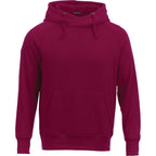 Dayton Crossover Neck Fleece Hoodie for Men Transfer - Maroon - Front Flat