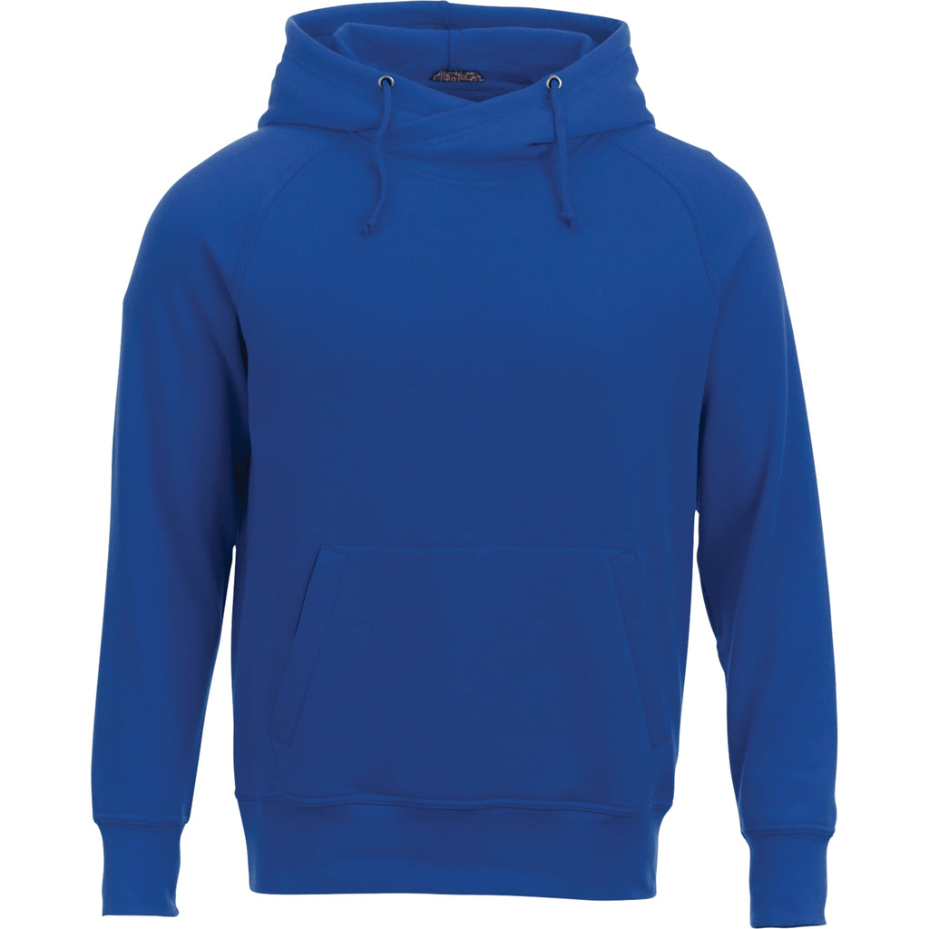 Dayton Crossover Neck Fleece Hoodie for Men Transfer - New Royal - Front Flat