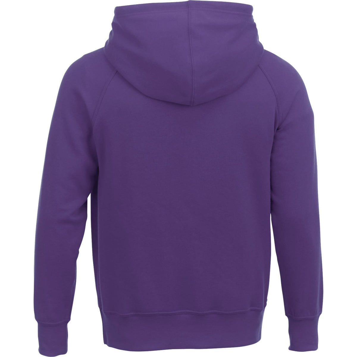 Dayton Crossover Neck Fleece Hoodie for Men Transfer - Purple - Back Flat