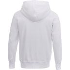 Dayton Crossover Neck Fleece Hoodie for Men Transfer - White - Back Flat