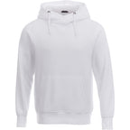 Dayton Crossover Neck Fleece Hoodie for Men Transfer - White - Front Flat